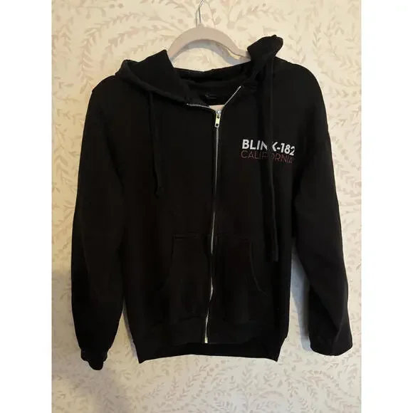 SOLD DO NOT BUY Blink-182 California Black Zip-Up Tour Hoodie Small - Picture 2 of 5